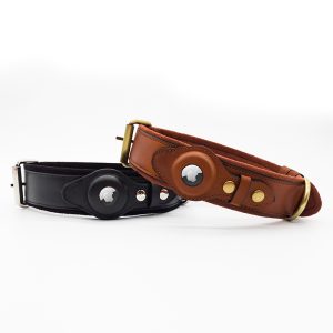 AirTag Dog Collar (Excl The Tag)-Genuine Leather