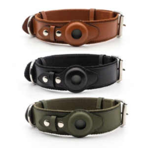 AirTag Dog Collar - PU Leather